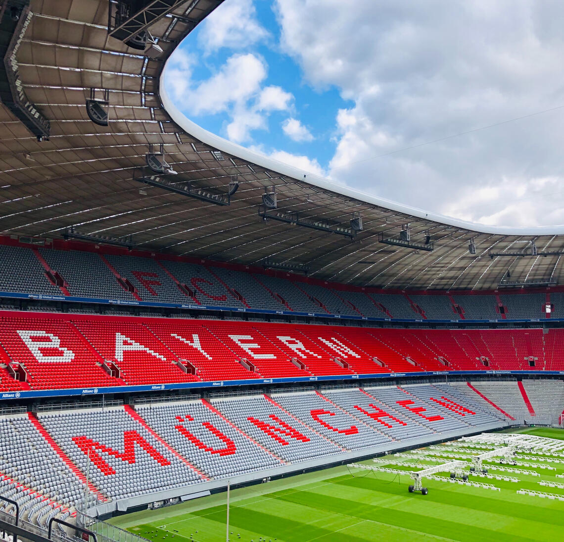 Munich Stadium interior shot, from germany advertising agency